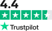 Trustpilot score of 4.4/5